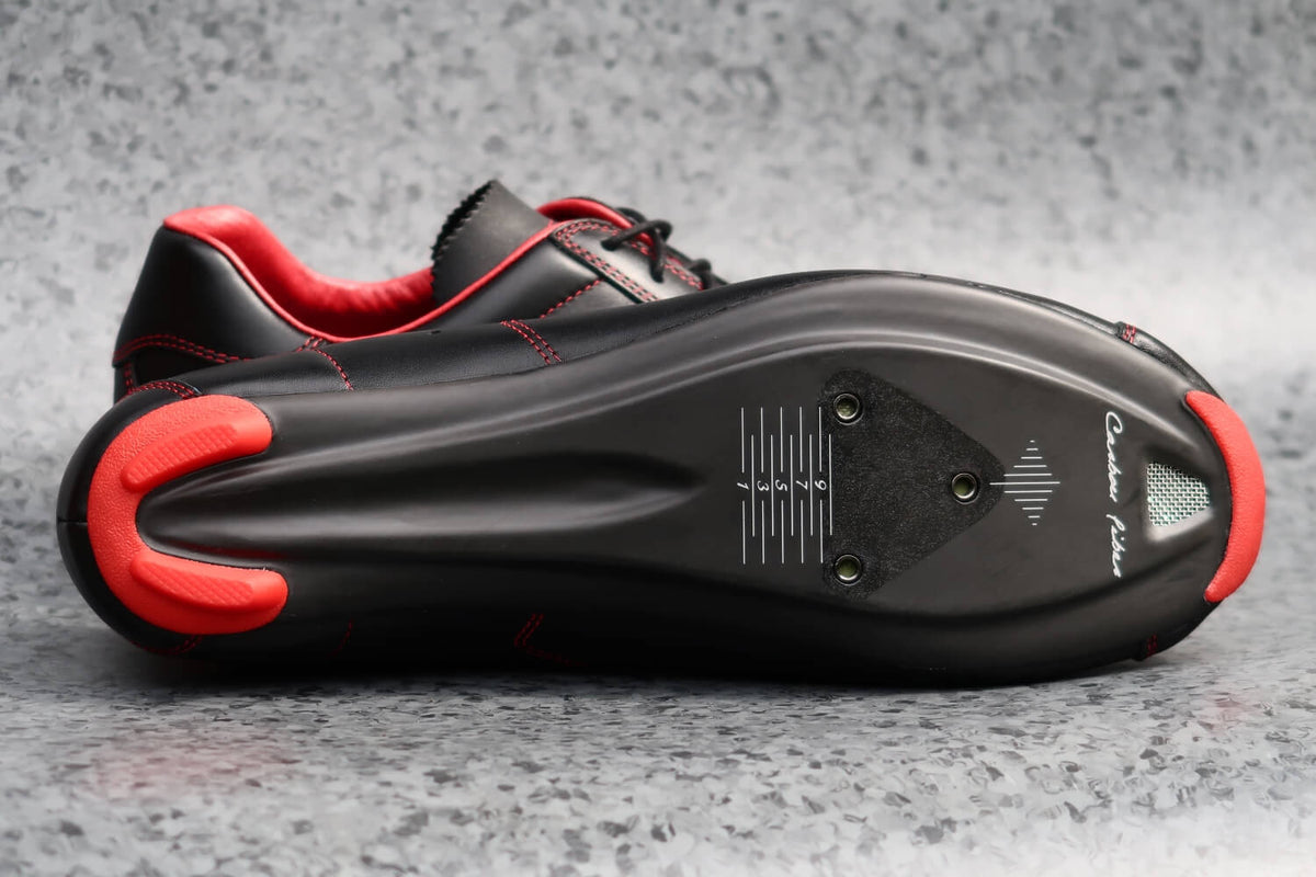 Race Carbon Nero Rosso Black Red Leather