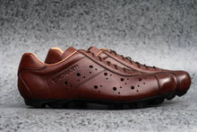 Carregar imagem no visualizador da galeria, Sportivo Gravel. Leather cycling shoes. SPD. Brown & tan. | DROMARTI