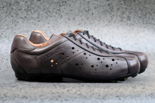 Charger l&#39;image dans la galerie, Grey leather all road gravel bike SPD shoes